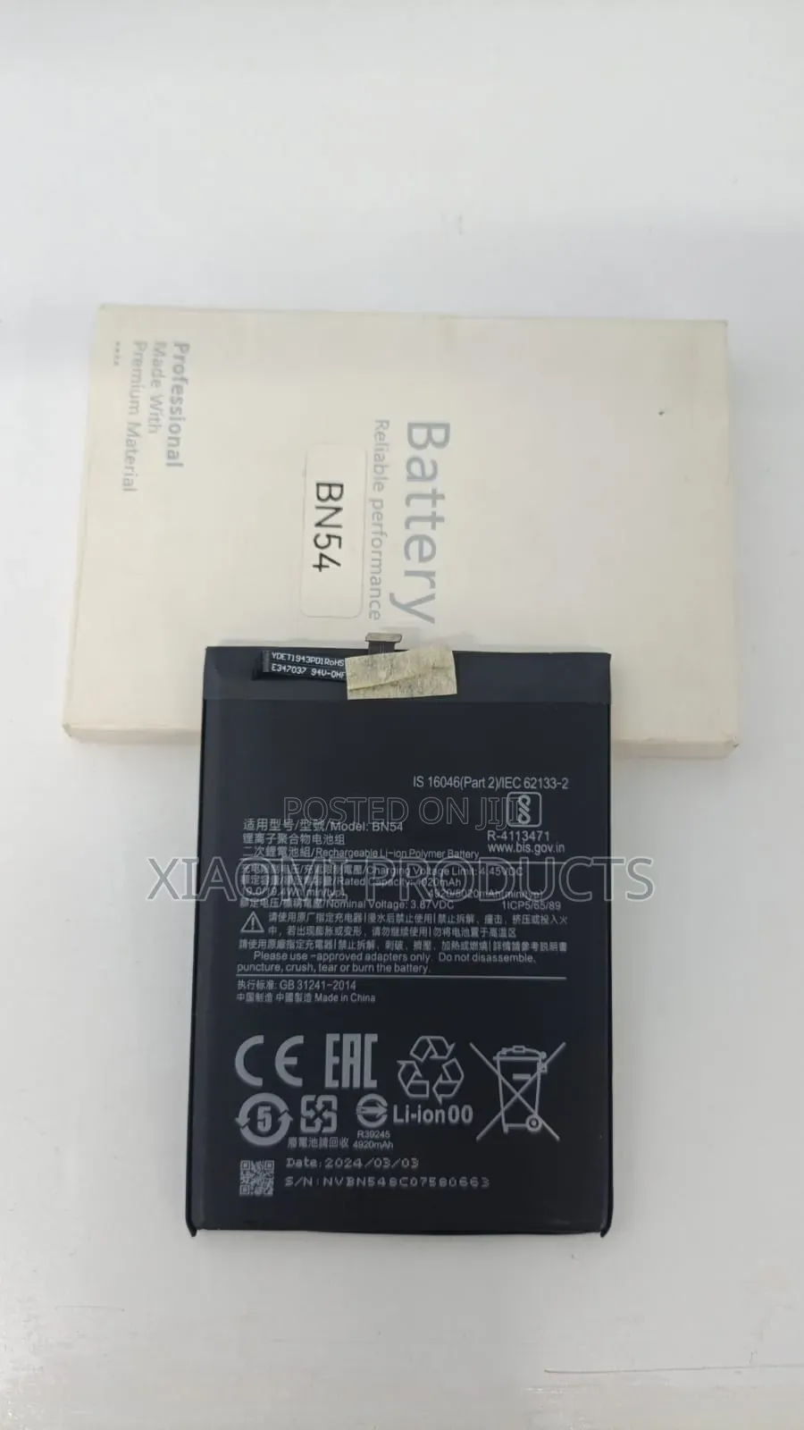 Original Redmi 9 Replacement Battery(Bn54)
