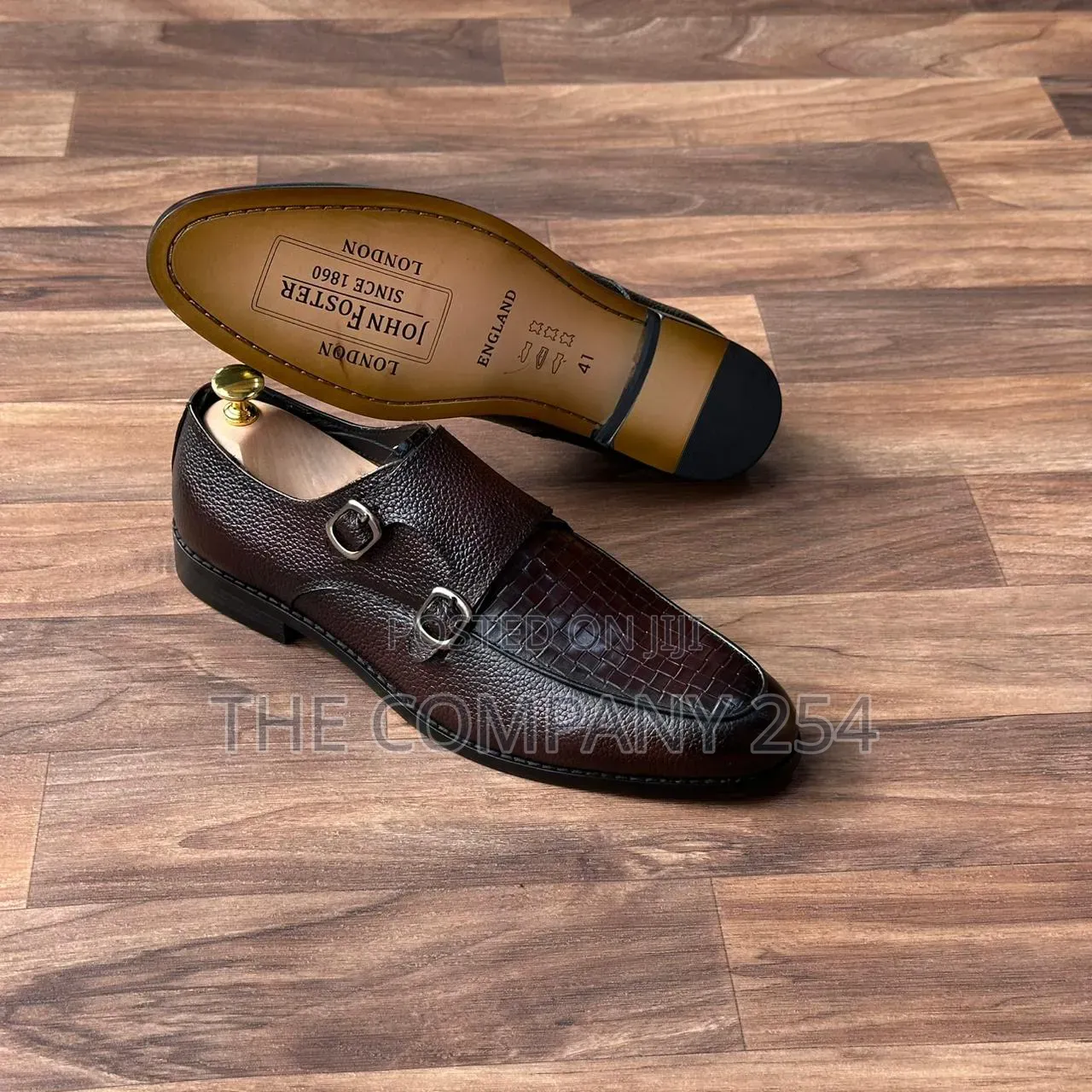 Quality Leather Casual Double Monk Men Slip on Casual Shoes