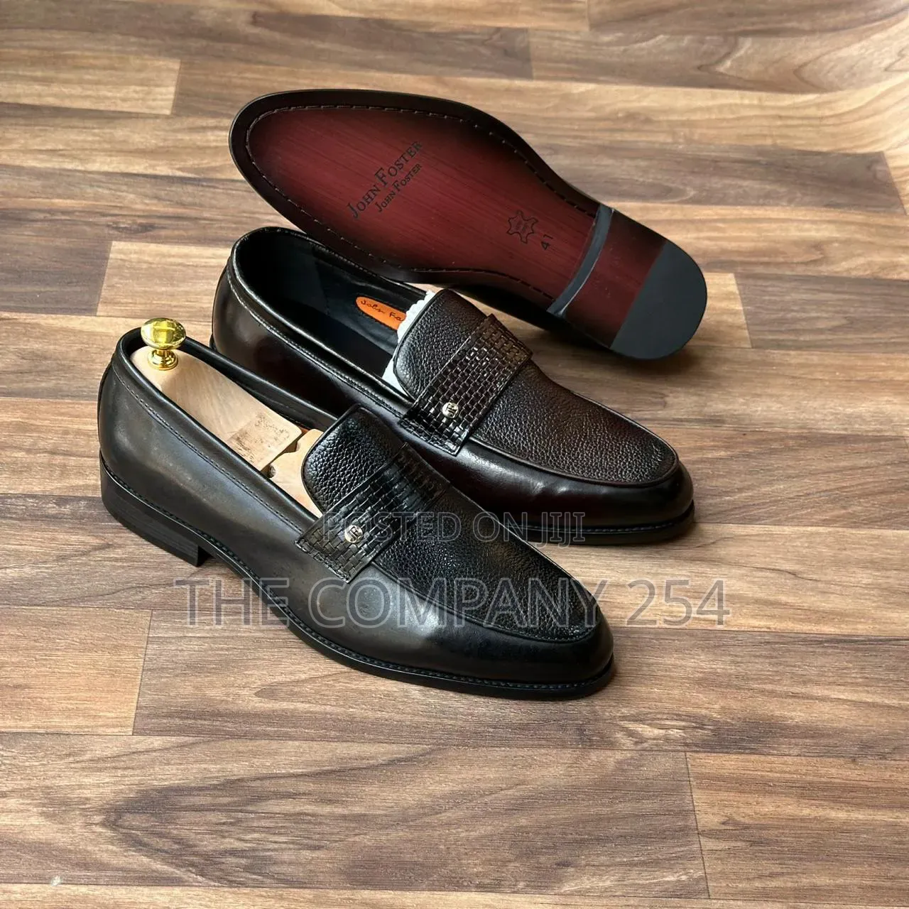 Quality Leather Casual Double Monk Men Slip on Casual Shoes
