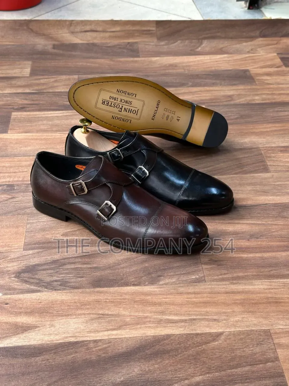 Quality Leather Casual Double Monk Men Slip on Casual Shoes