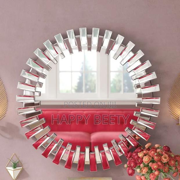 Circular Decorative Sunburst Mirror - thumbnail 2