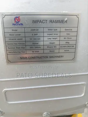 New Model Nova Tamping Rammer Machine