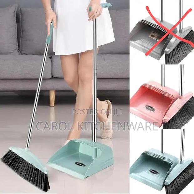 2 In 1 Broom And Dustpan Cleaning Set