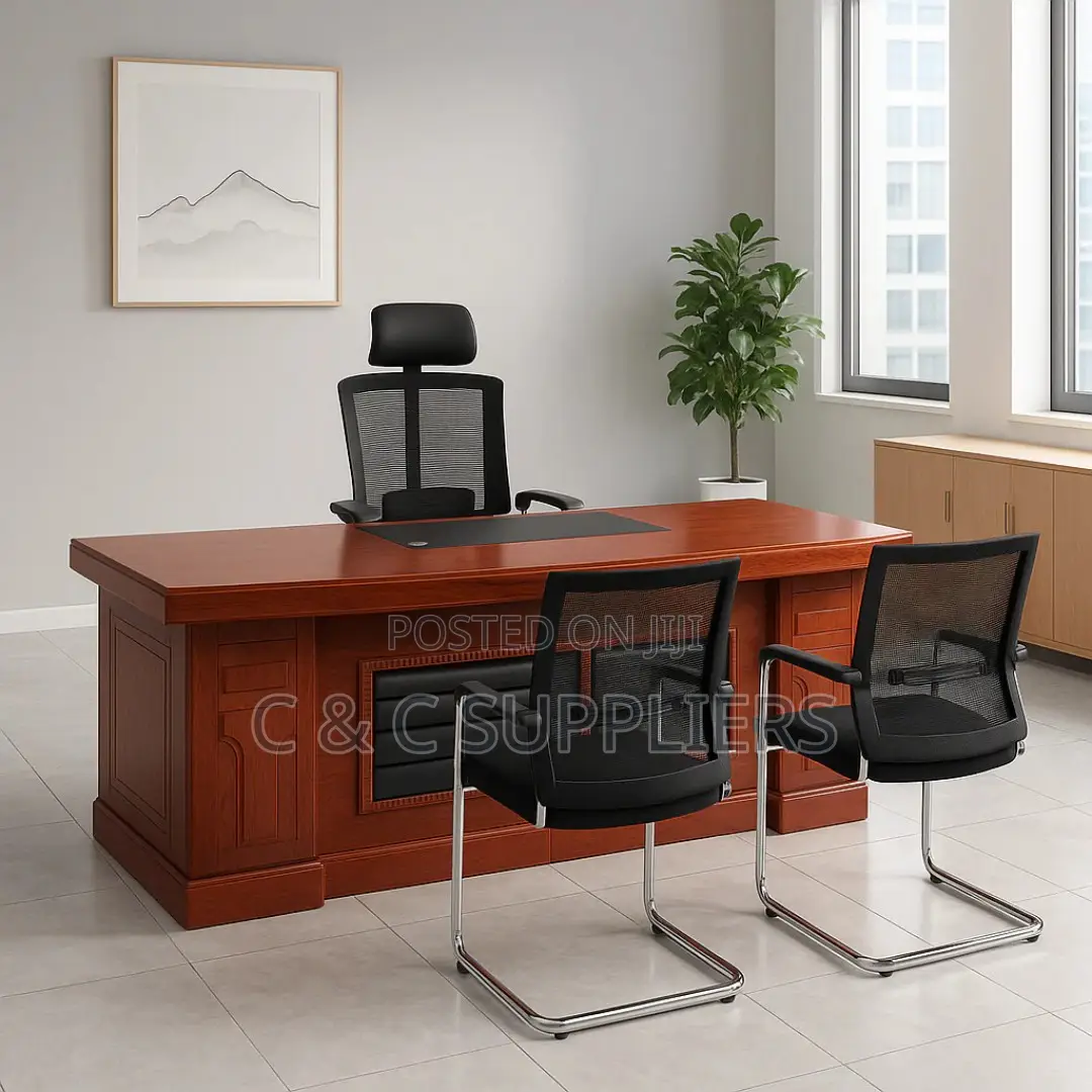 Office Desk With Drawers - 180cm