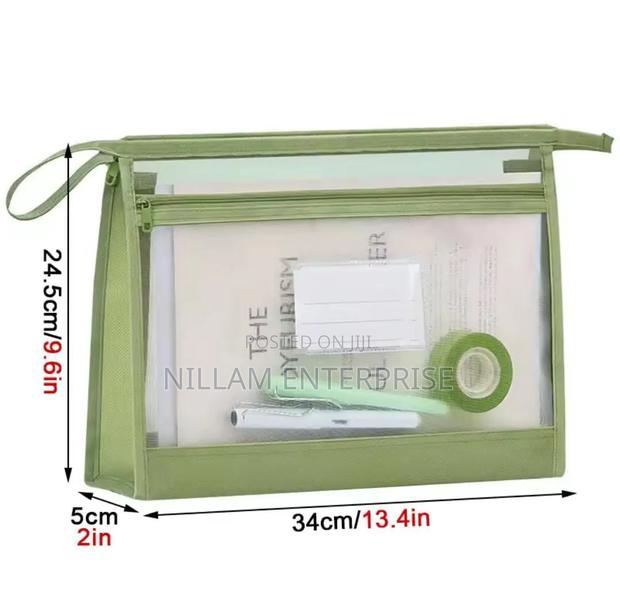 Transparent Mesh Stationery Storage Bag - thumbnail 2
