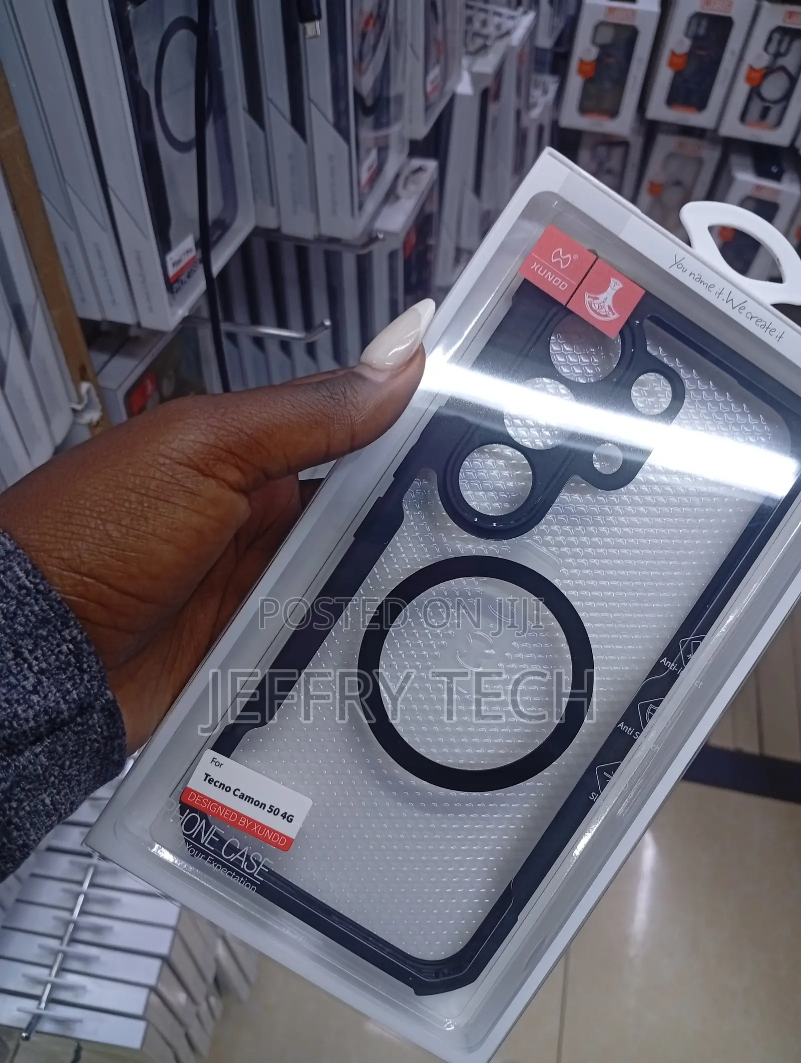Xundd Premium Magsafe Shockproof Clear Case for the Tecno Camon 50.