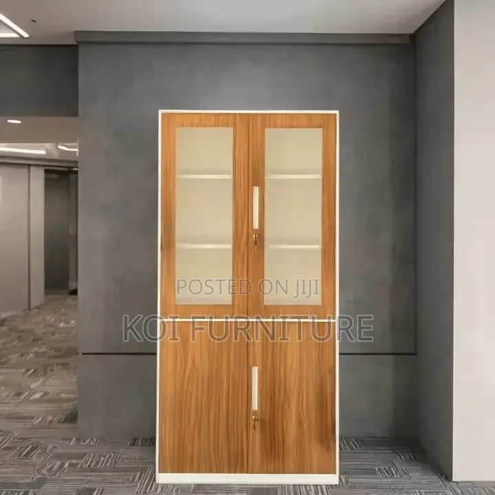 Office Cabinet; Double Doors Wooden Home Office Functional Cabinet