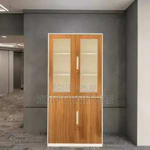 Office Cabinet; Double Doors Wooden Home Office Functional Cabinet