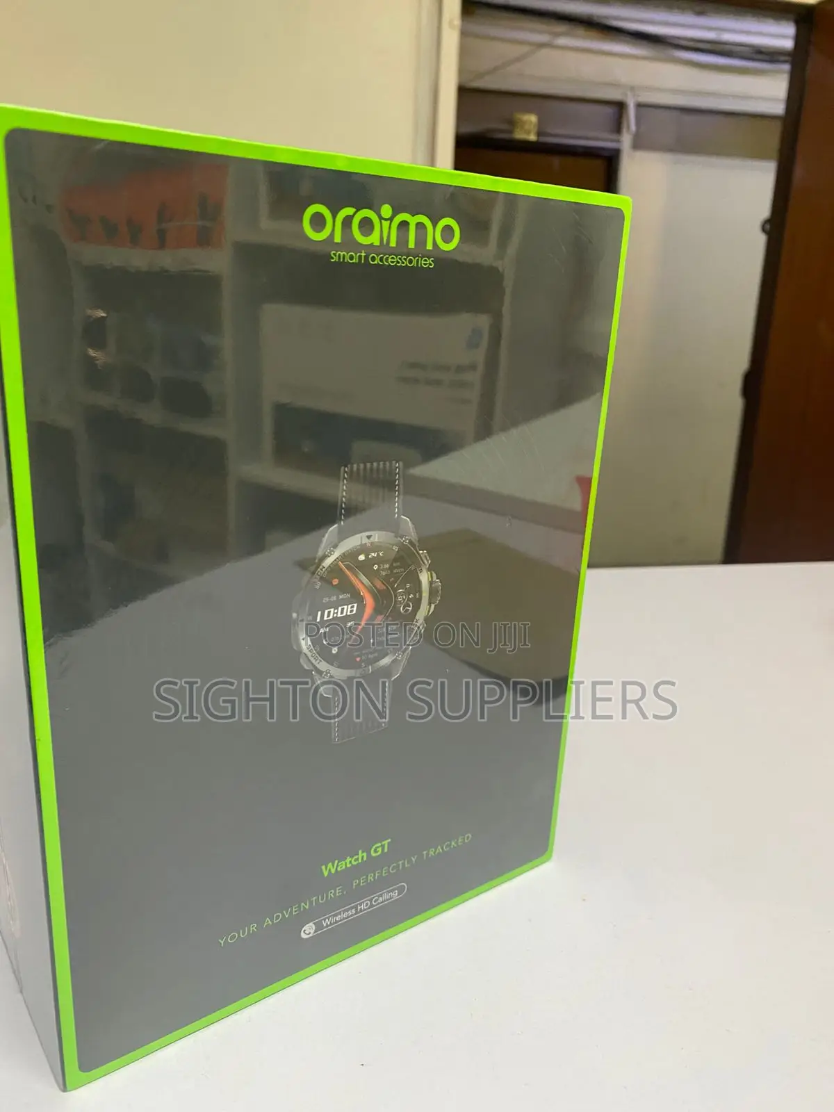 Oraimo Gt 1.43" Amoled 3atm GPS Smart Watch - 2 Replaceable Straps