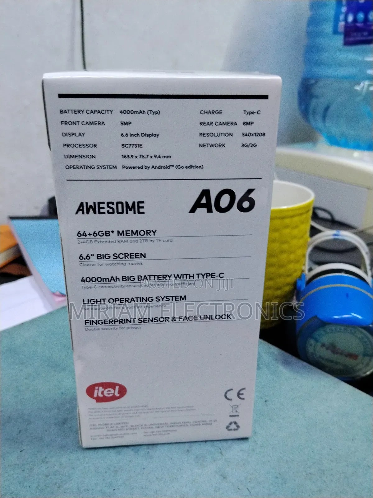 New Itel A06 64 GB Black