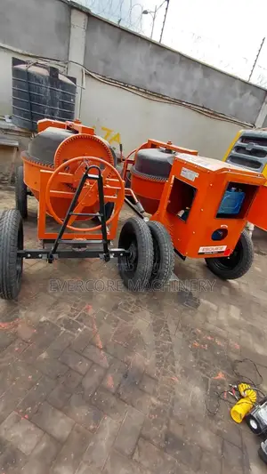 Concrete Mixer 500l Nu500 Be Model Diesel 6hp Engine Belt Type.