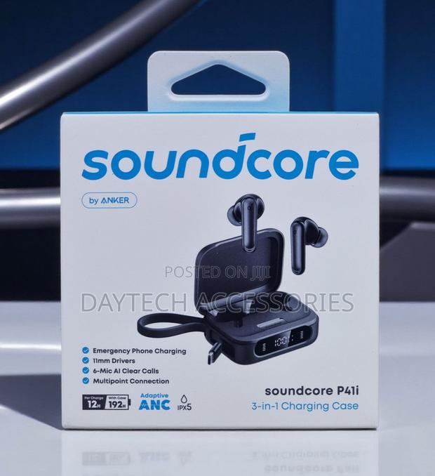 Anker Soundcore P41i 3 in 1 Charging Case Ear Buds Black A3937h11