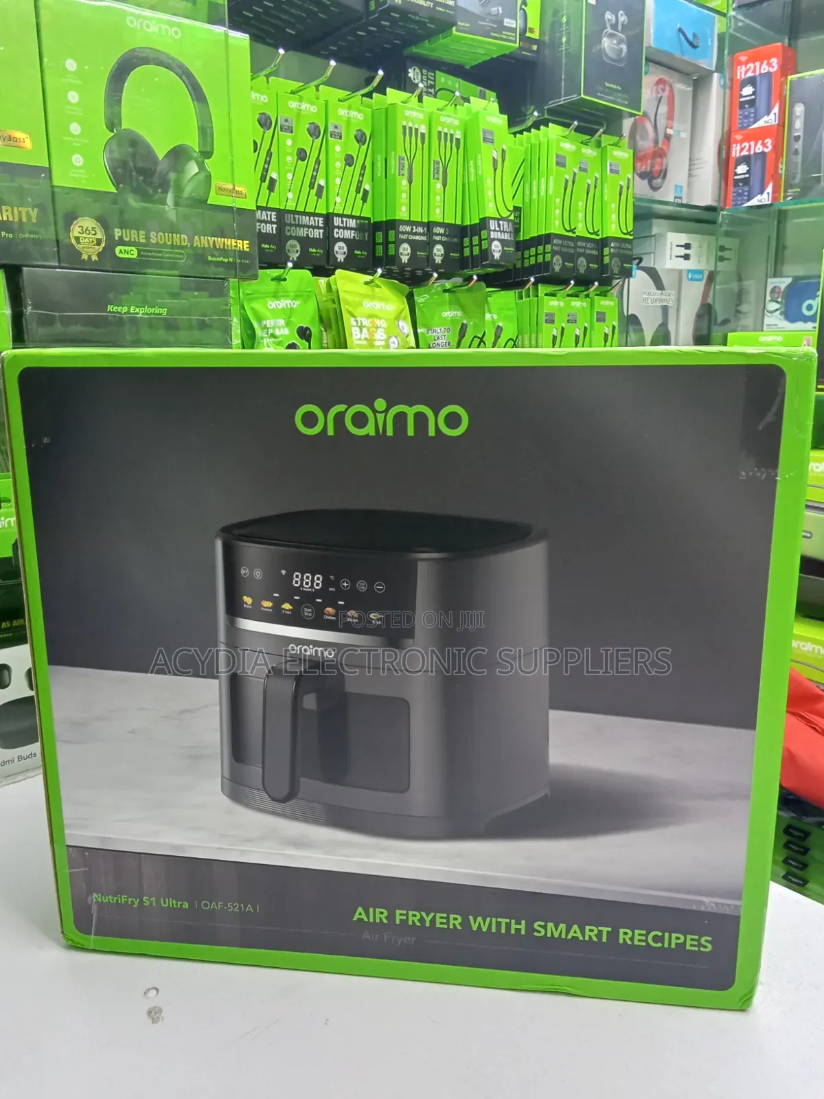 Oraimo Nutrifry S1 Ultra 1500w 6l App Control Touchscreen Air Fryer