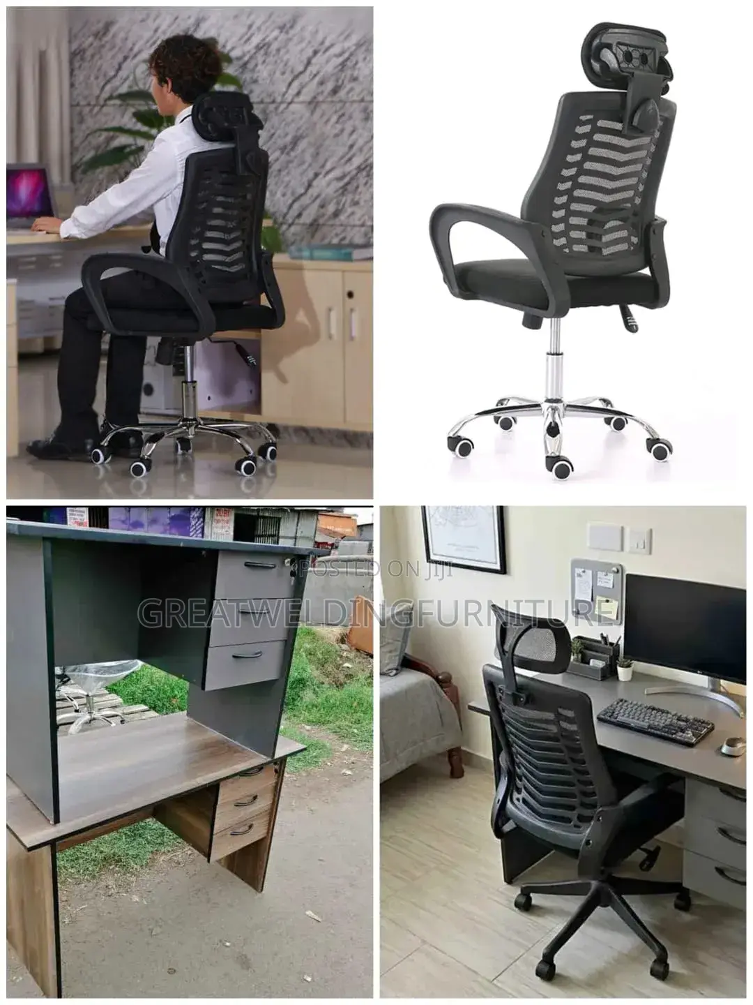 Adjustable Chairs and Desk Ju