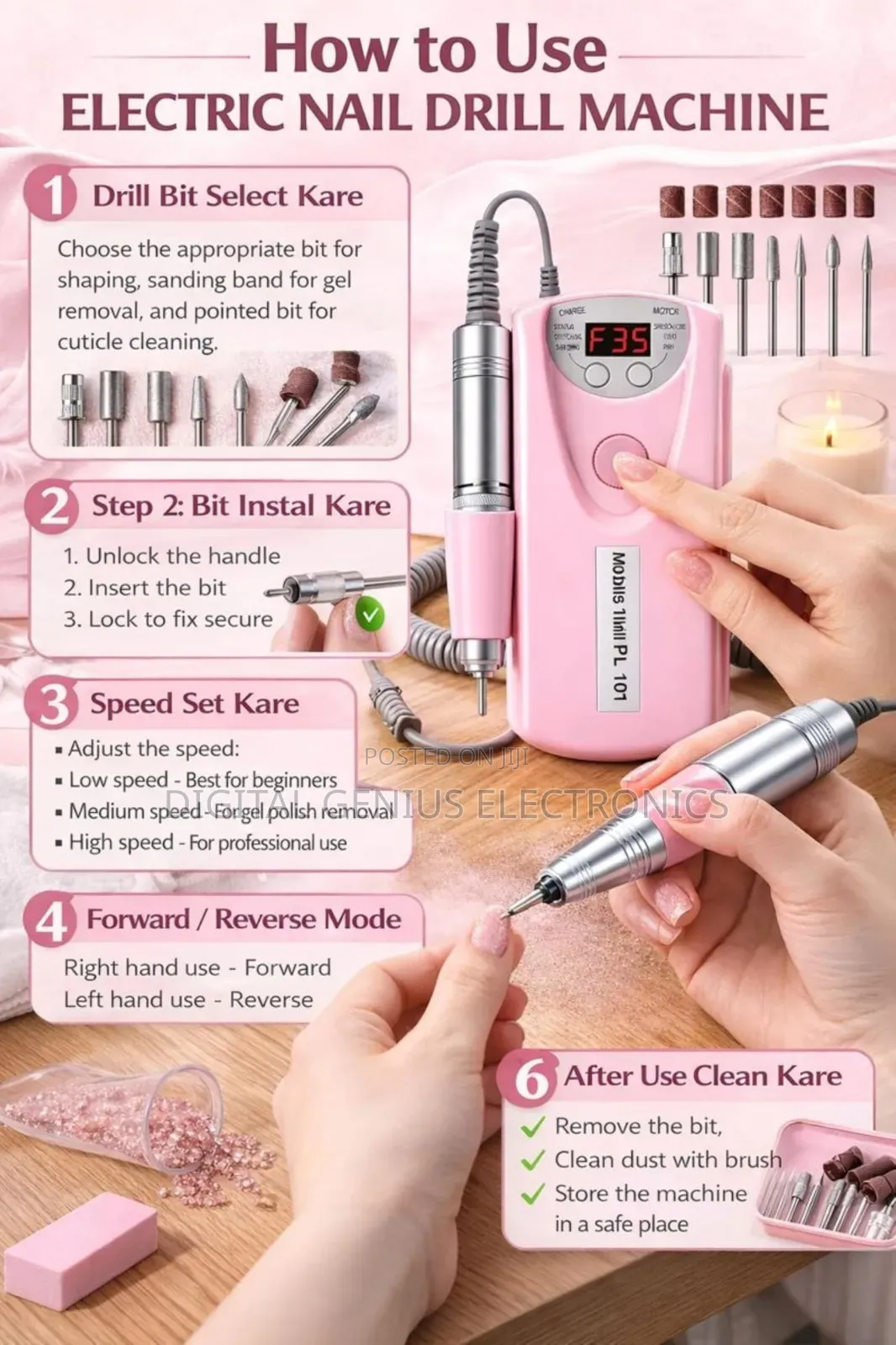 Portable Electric Nail Drill