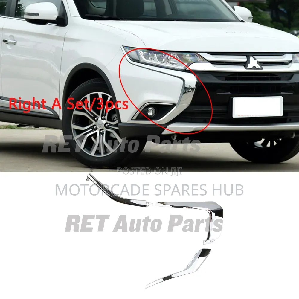 Mitsubishi Outlander 2014 Front Bumper Chrome 3 Pieces