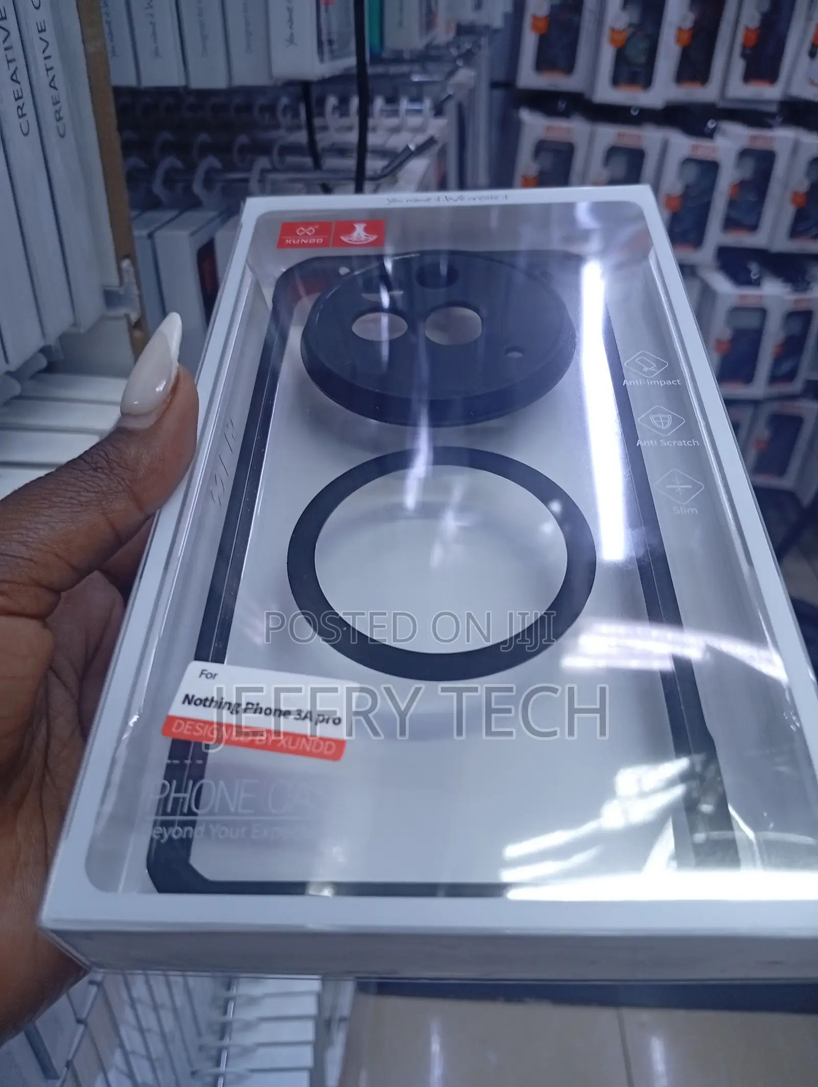 Airbag Shockproof Magnetic Bumper Case for the Nothing Phone 3a Pro.