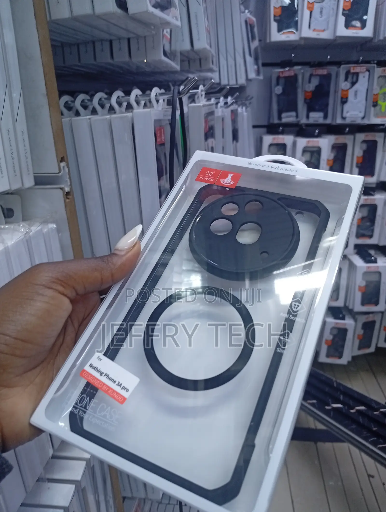 Airbag Shockproof Magnetic Bumper Case for the Nothing Phone 3a Pro.