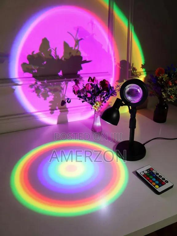 Sunset Lamp Projection Led Light With Usb Remote,Rainbow Nightligh - thumbnail 5