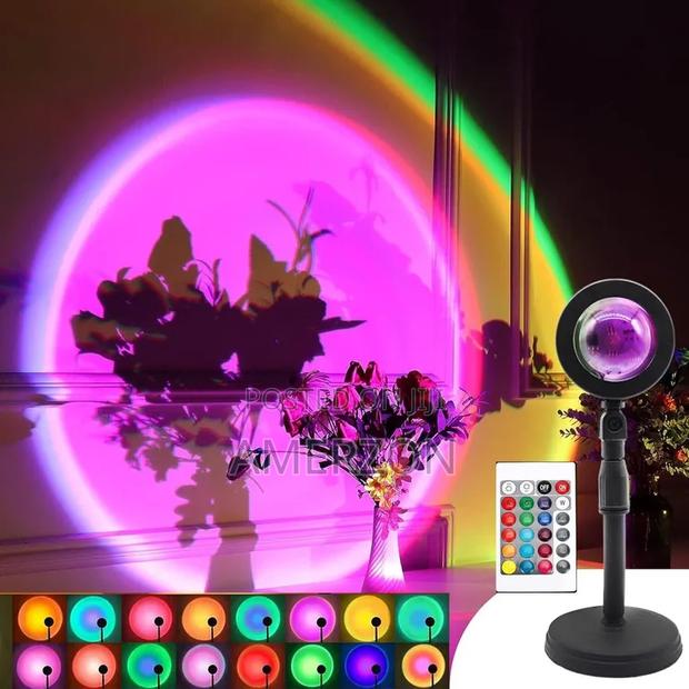 Sunset Lamp Projection Led Light With Usb Remote,Rainbow Nightligh - thumbnail 6