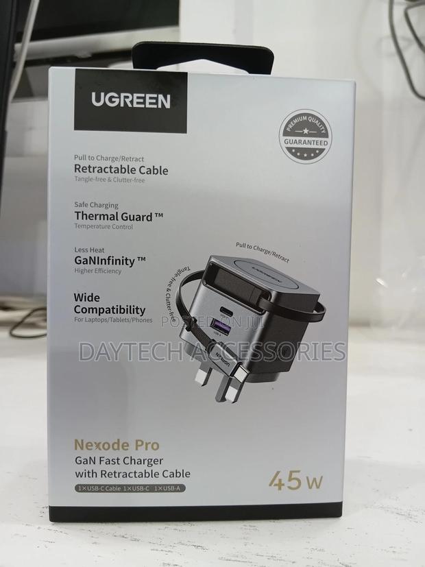 Ugreen 45w Nexode Pro Gan (Usb-A*1 + Type-C*1) Fast Charger