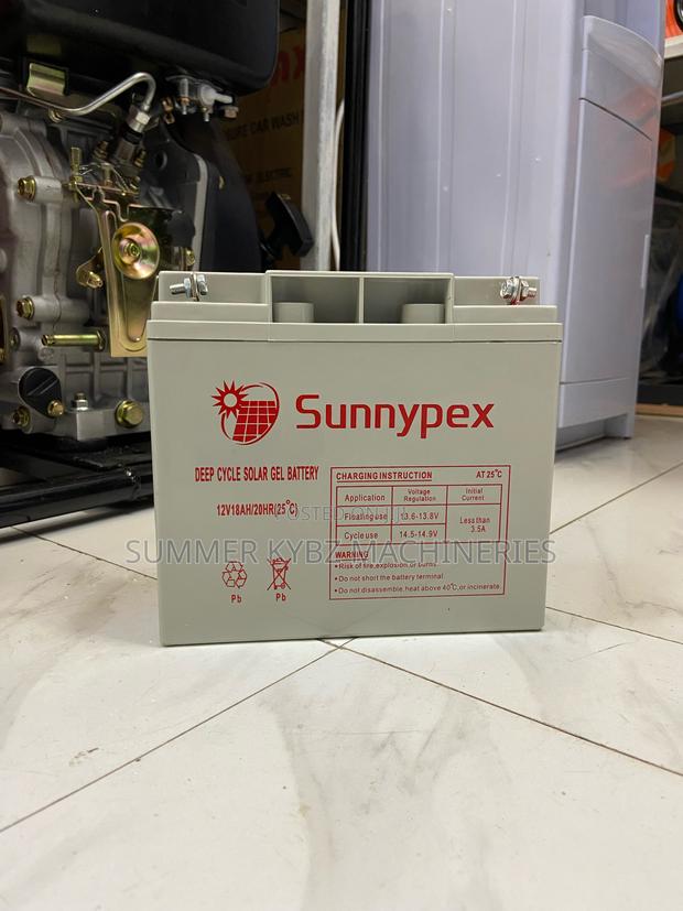 Sunnypex 12v 18ah Deep Cycle Solar Battery - thumbnail 2