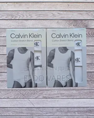 White Cotton Vest - - Calvin Klein