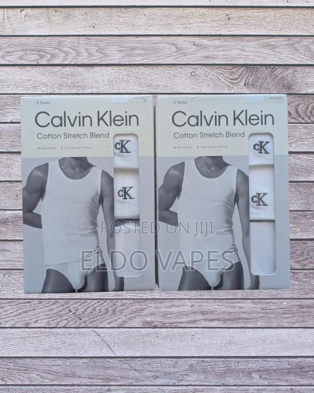 White Cotton Vest - - Calvin Klein