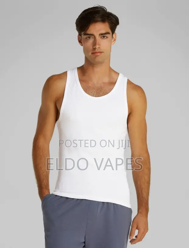 White Cotton Vest - - Calvin Klein
