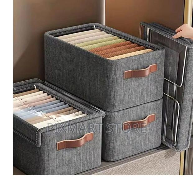 Fabric Closet Organizer With Cover – Space Saver