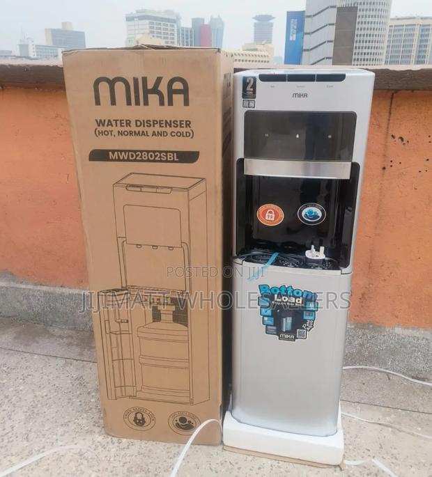 Mika Bottom Load Dispenser Black and Silver