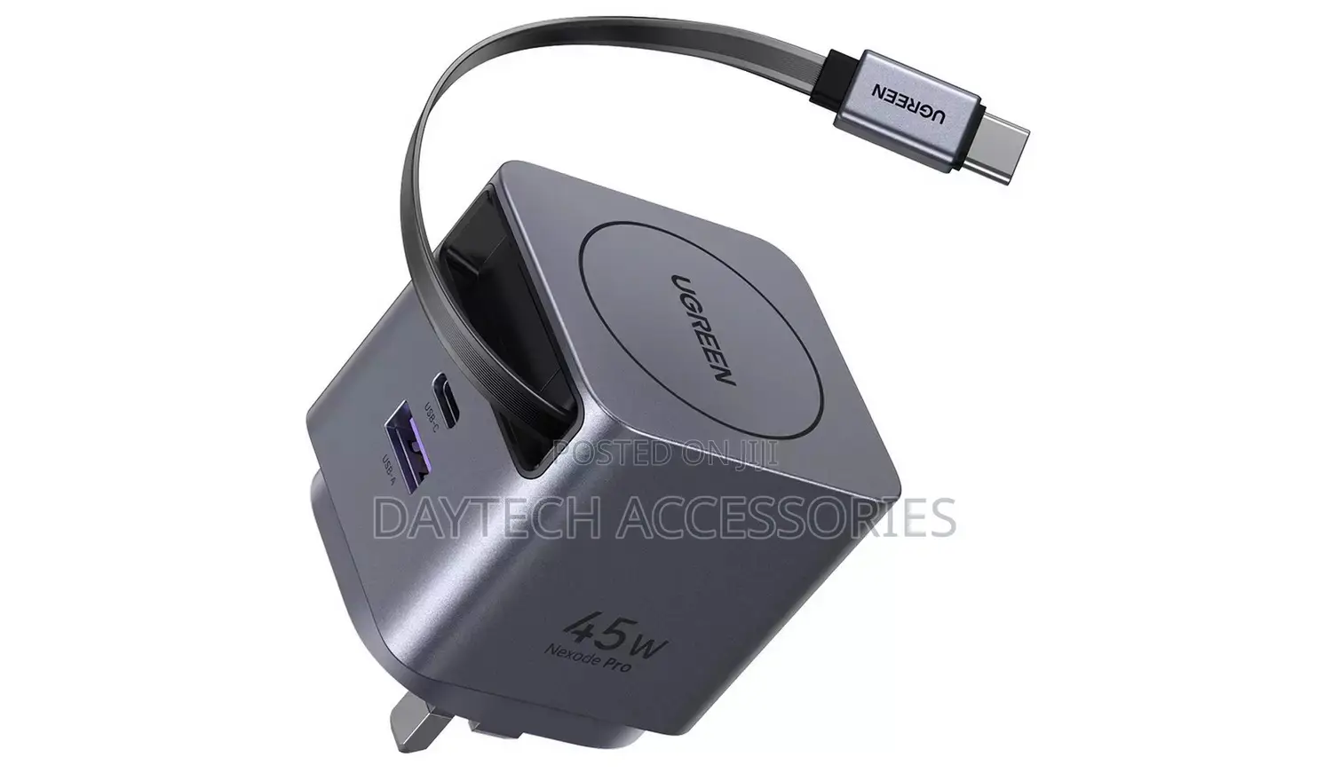Ugreen 45w Nexode Pro (Usb-A*1 + Type-C*1) Fast Charger Adapter.