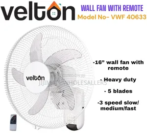 Veltons 16 Inches Wall Fan With Remote