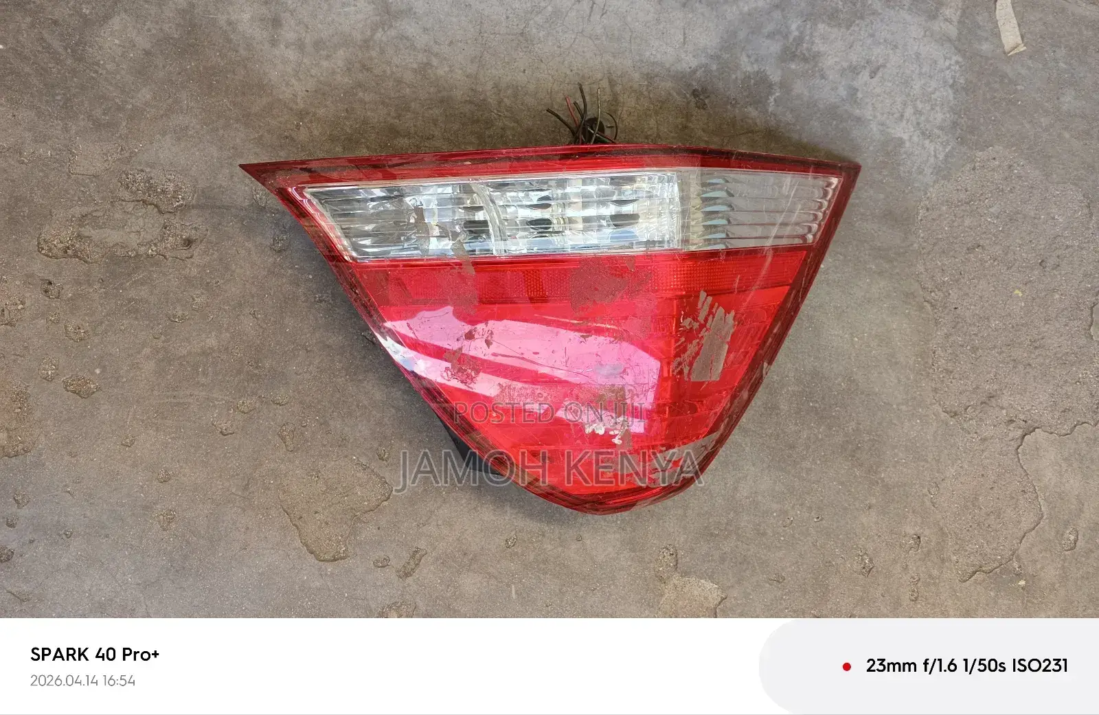 Taillight, Taillamps, Backlight Honda Odyssey