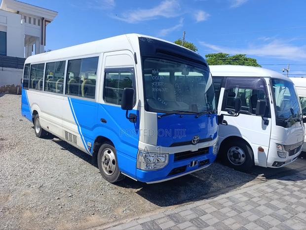 Toyota Coaster 2019 Blue - main view