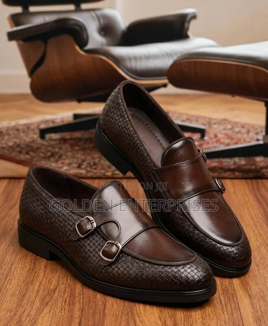 Brown Laceless Classic Official Shoes