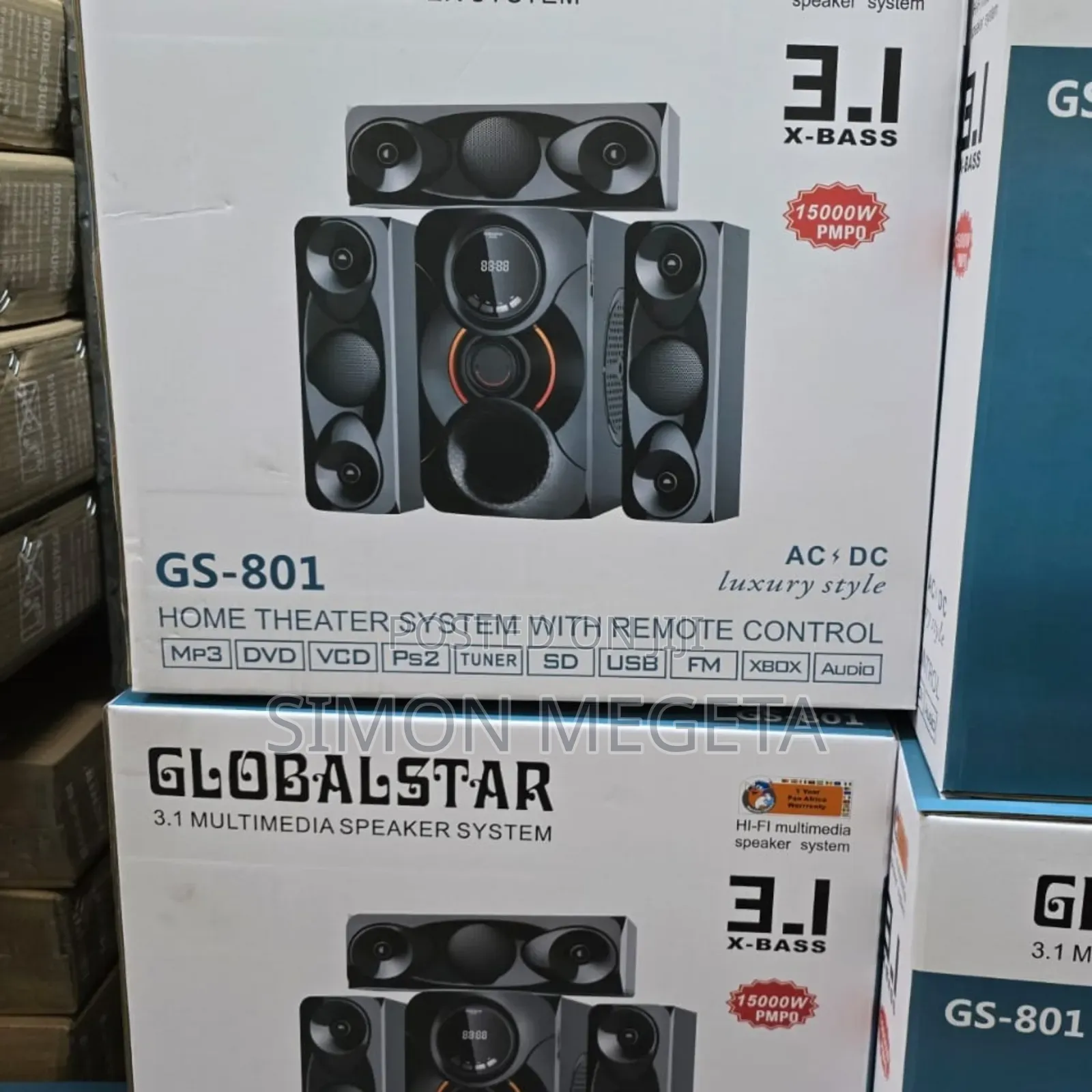 3.1ch Globalstar Home Theater System With Remote Affordable