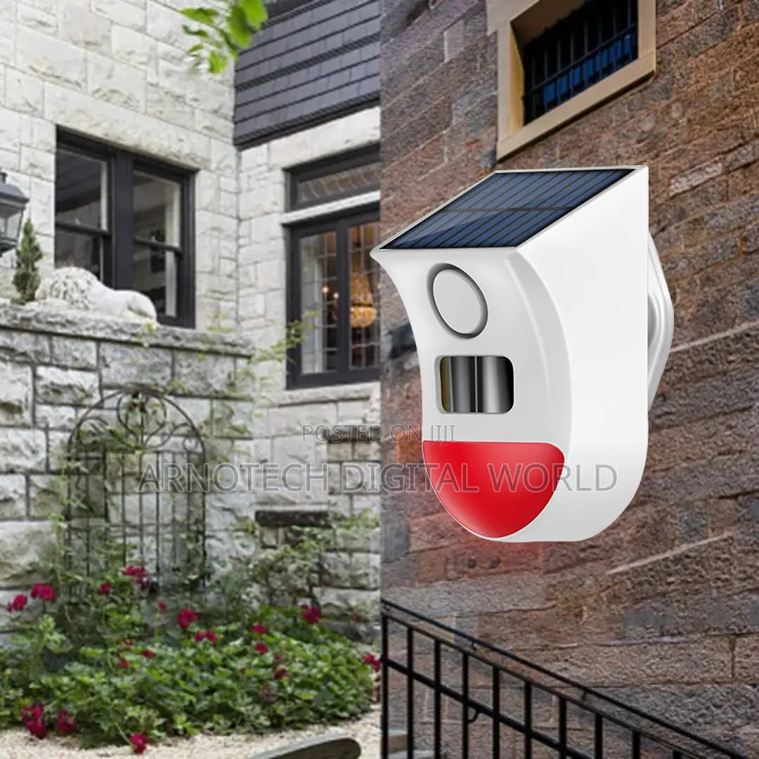 Solar Usb Charging Security Ip65 Waterproof Motion Detection Alarm