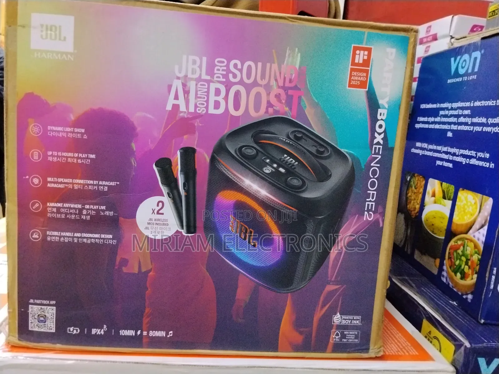 JBL Partybox Encore 2 Portable Party Speaker