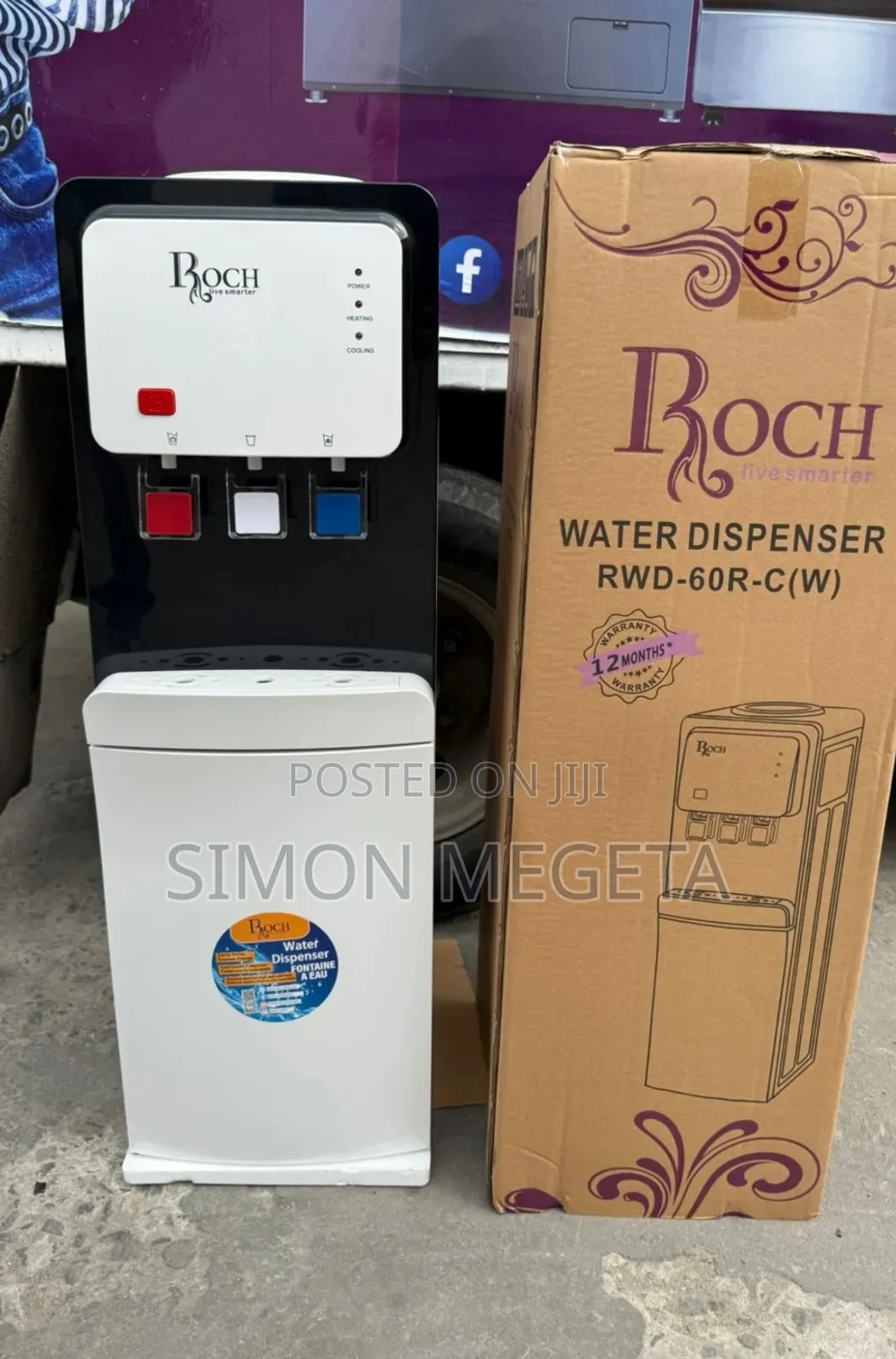 Roch 3 Taps Water Dispenser With Compressor