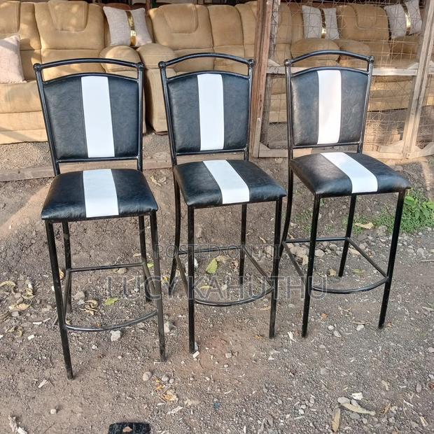 Black and White High Stools Ball Chairs - main view