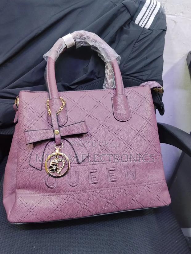 Pink Leather Handbag - thumbnail 2