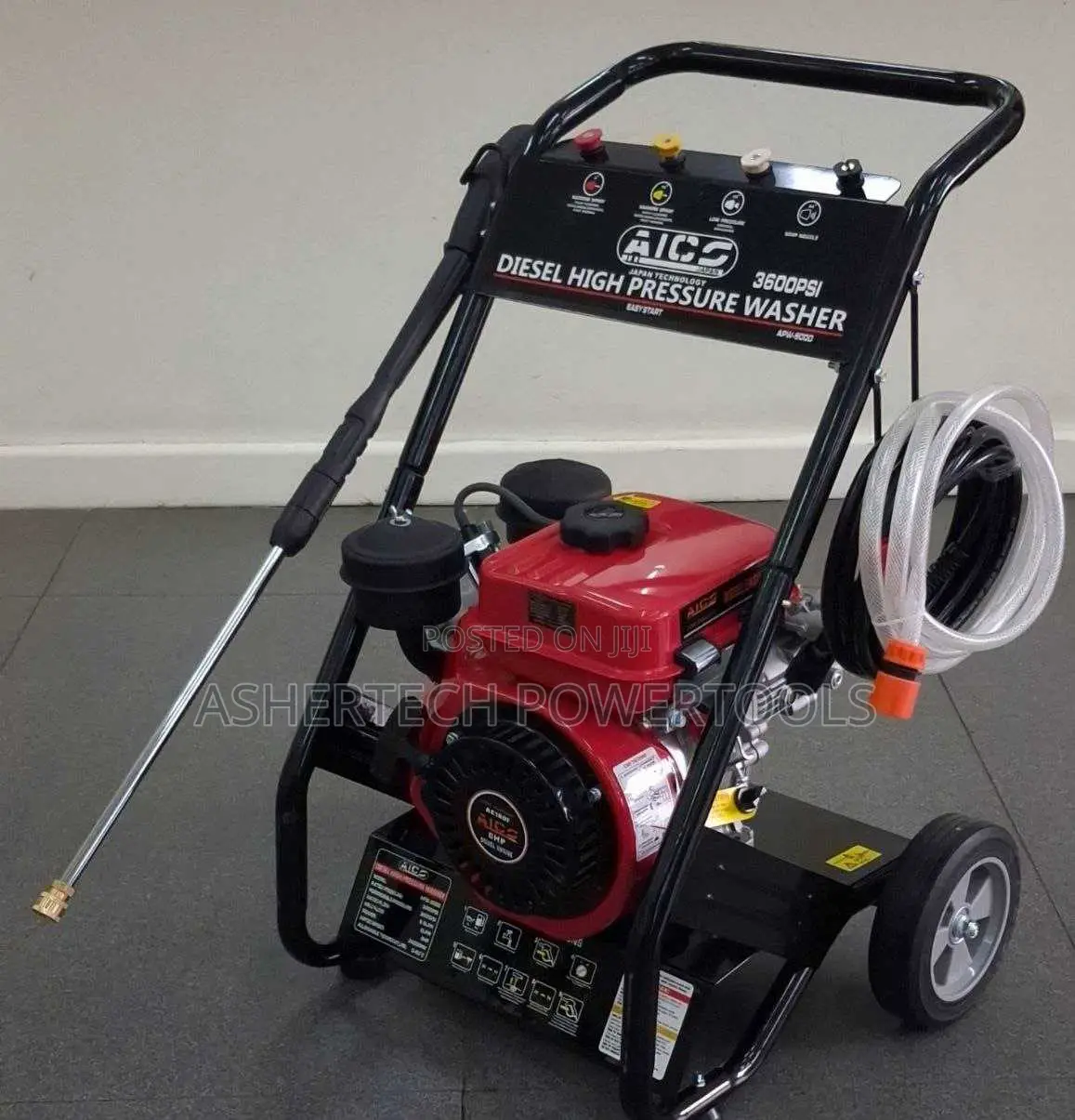 Aico Japan Diesel Pressure Washer 3600psi With 8hp Diesel Engine