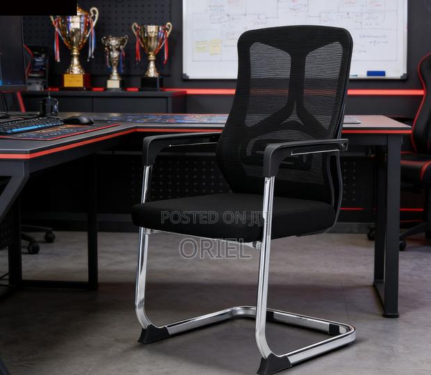 Office Boardroom Table : Breathable Mesh Conference Visitor Chair