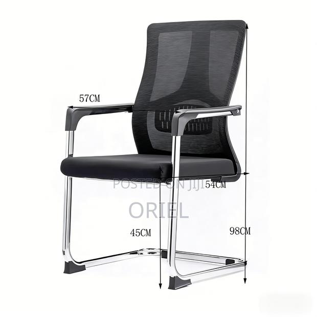 Office Boardroom Table : Breathable Mesh Conference Visitor Chair - thumbnail 3