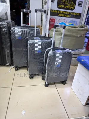 Rubber Suitcase Luggage Set 27",23",19" in Height Set at 7000