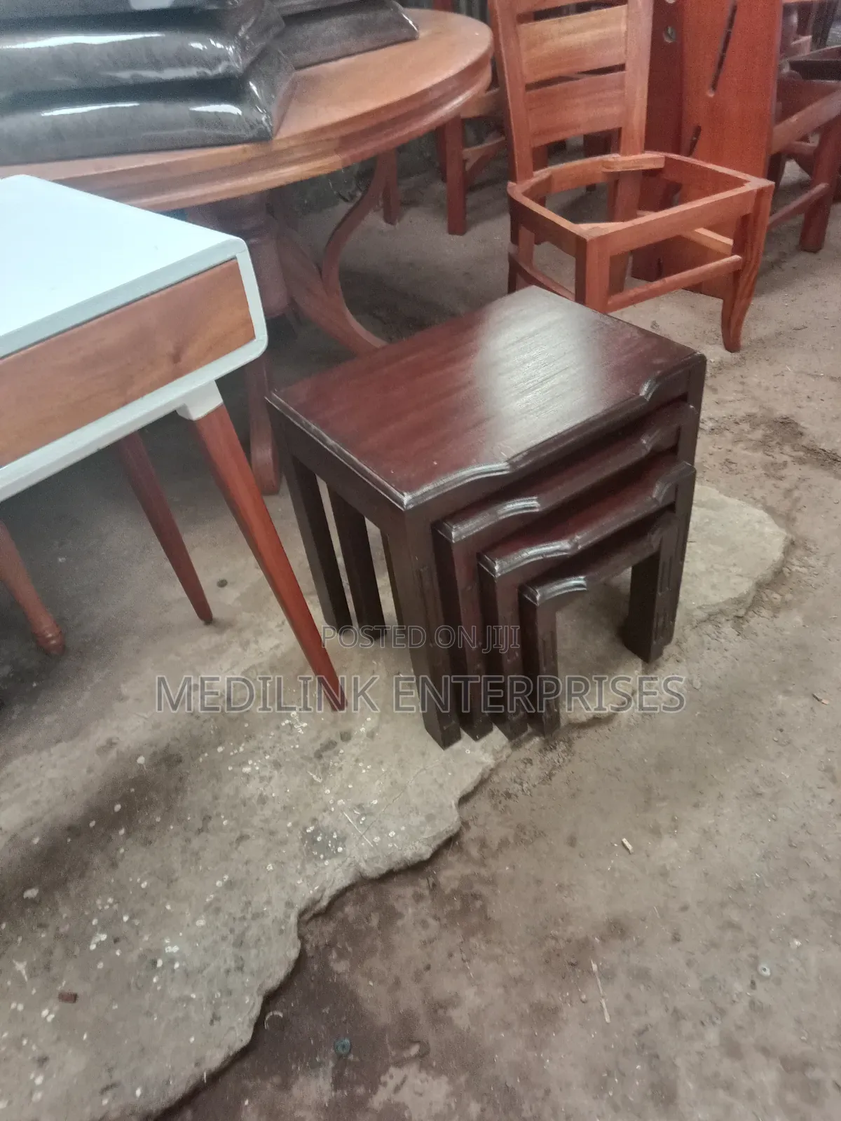 Walnut Cree Nestle Stools