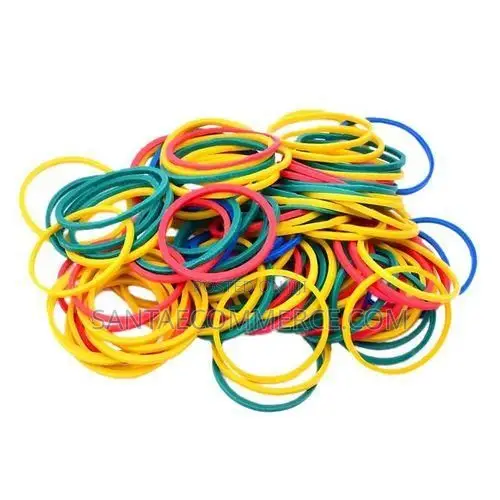 100 PCS Multi Color Stretchable Elastic Rubber Bands