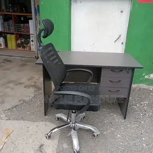 1.2m Study Desk and Economic Mesh Chair