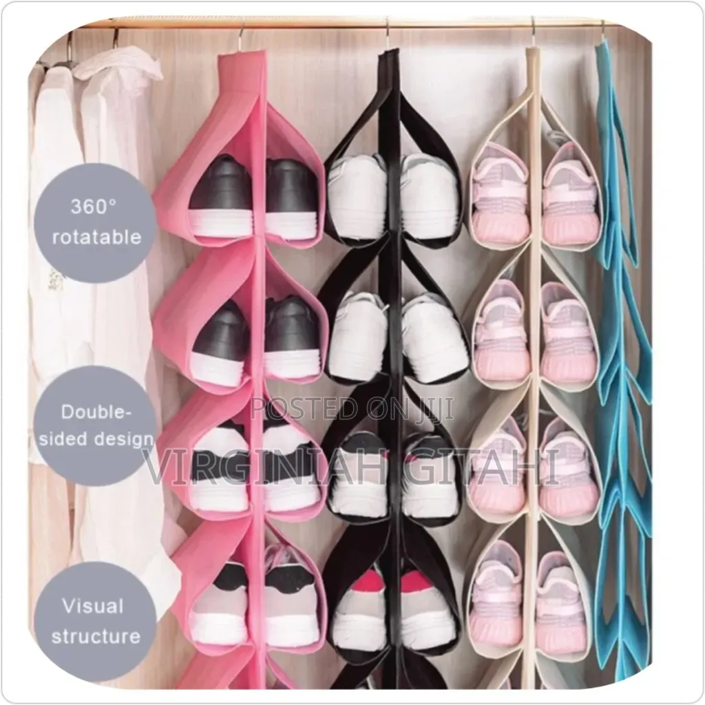 *12 Grid Hanging Storage Bag, Closet Organizer,